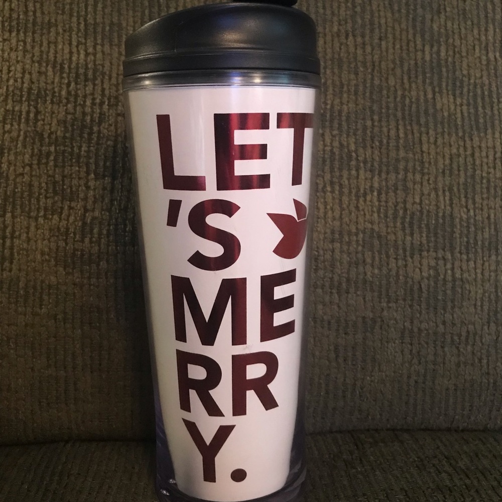 Starbucks Tumbler Christmas Lets Be Merry 2011